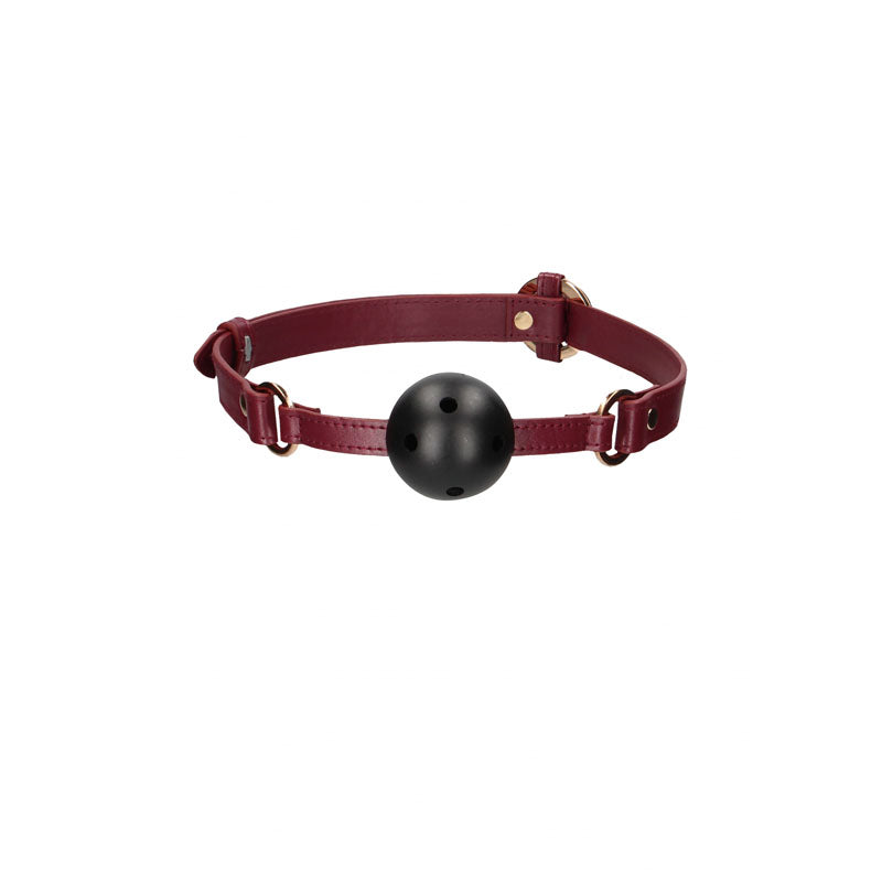 Ouch! Halo Breathable Ball Gag Burgundy Mouth Restraint