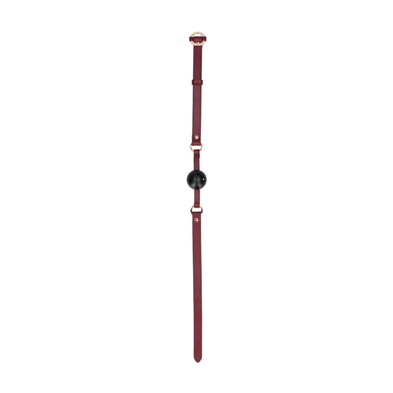 Ouch! Halo Breathable Ball Gag Burgundy Mouth Restraint