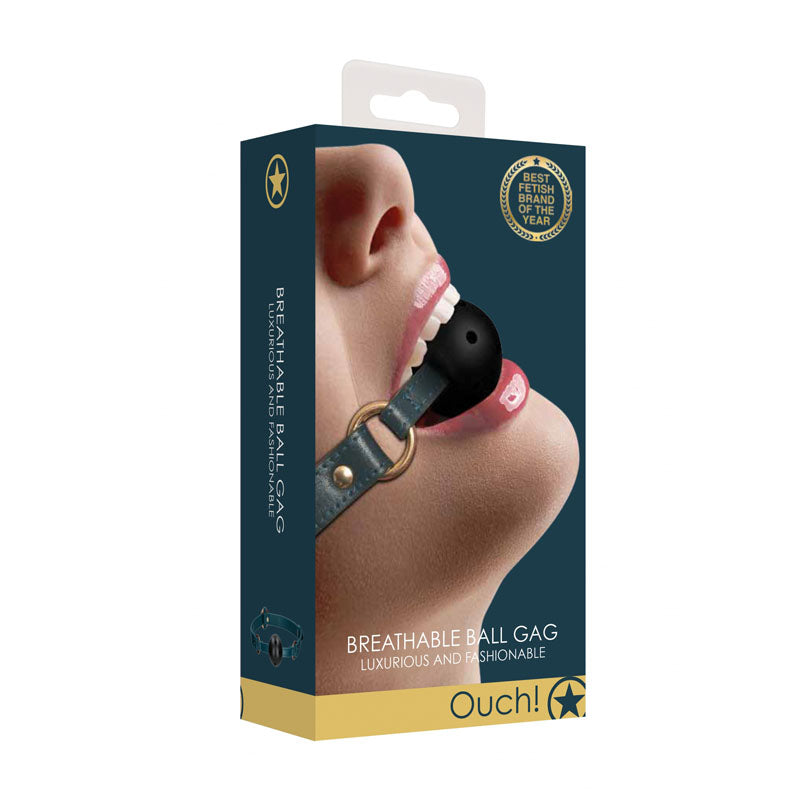 Ouch! Halo Breathable Ball Gag Green Mouth Restraint