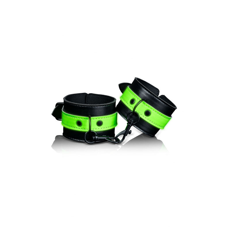 Ouch! Glow In The Dark Handcuffs Black/Glow In Dark Restraints
