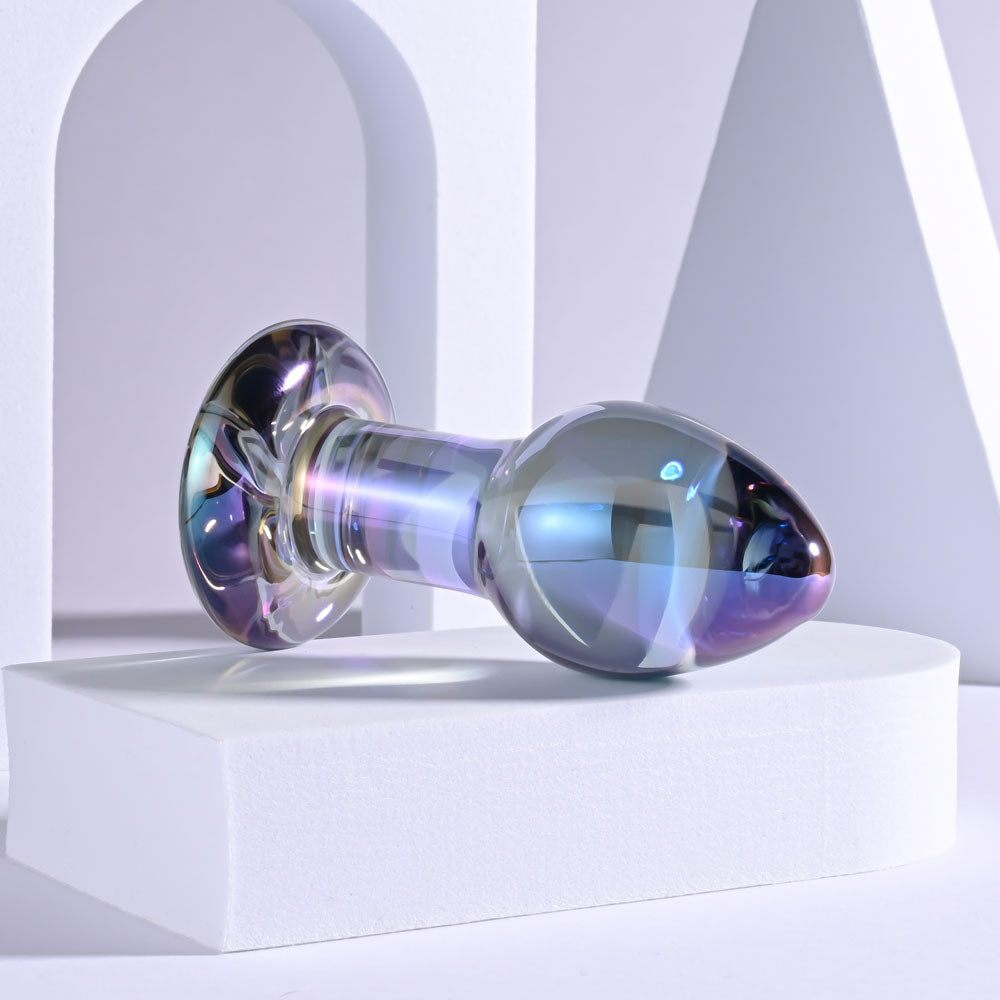 Playboy Pleasure Jewels Plug Clear Glass 8.5 Cm Butt Plug