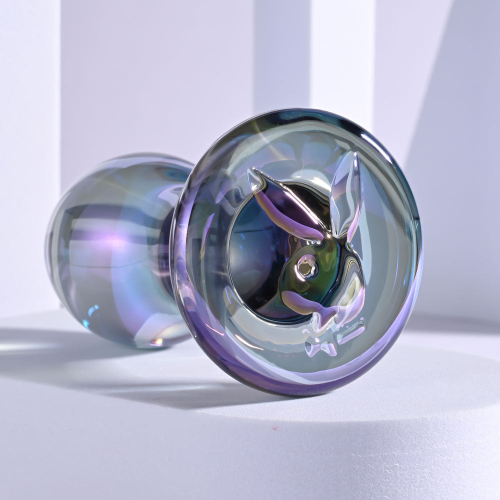 Playboy Pleasure Jewels Plug Clear Glass 8.5 Cm Butt Plug