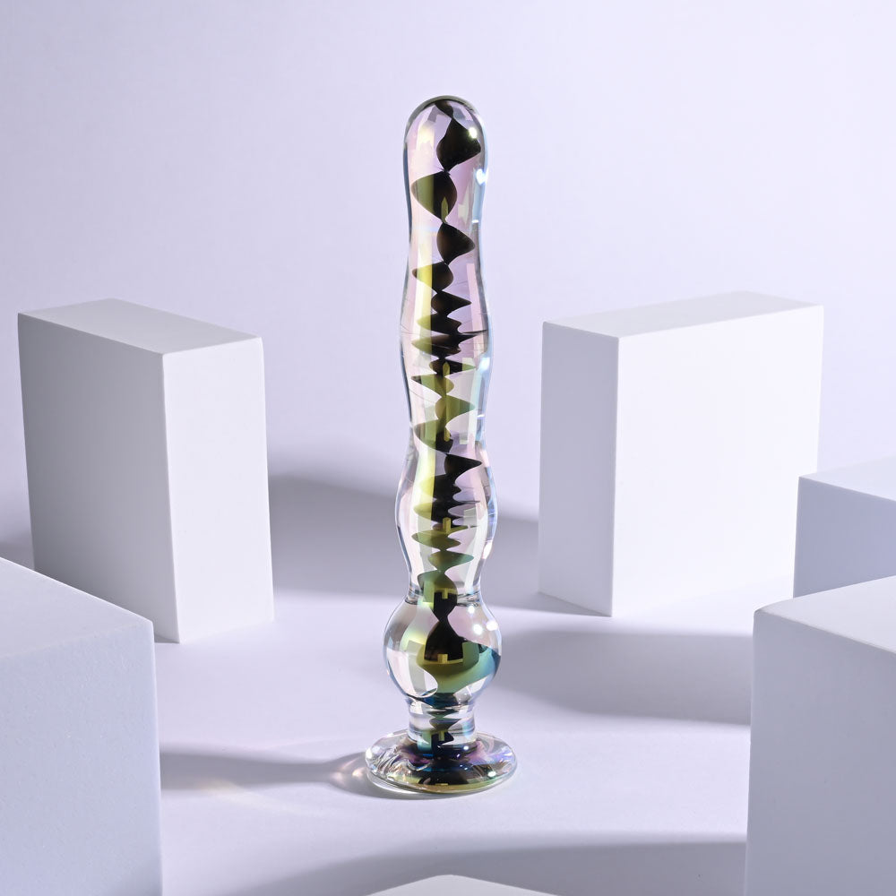 Playboy Pleasure Jewels Wand Clear Glass 20.3 Cm Dildo