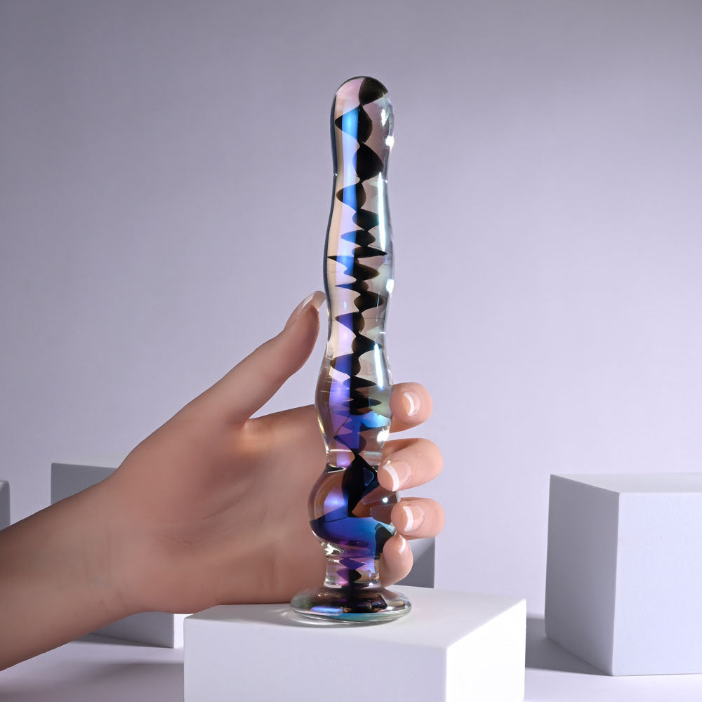 Playboy Pleasure Jewels Wand Clear Glass 20.3 Cm Dildo