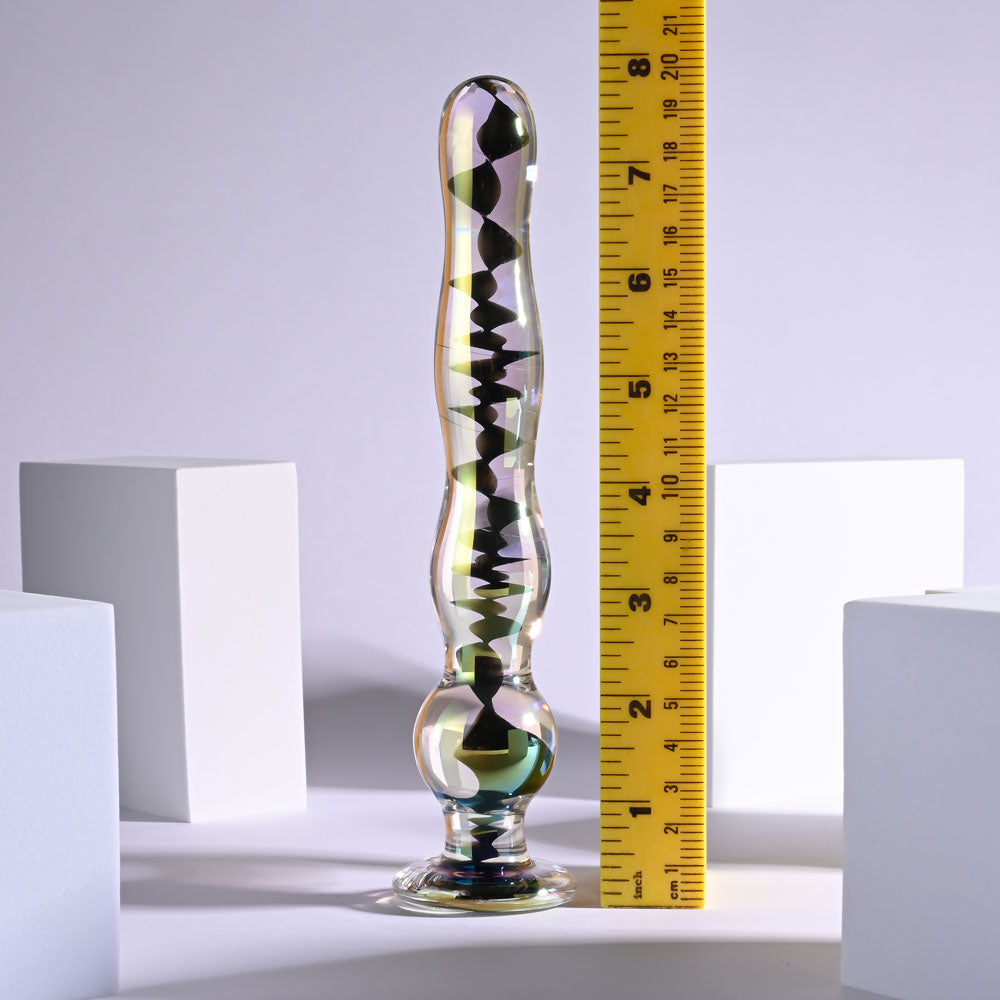Playboy Pleasure Jewels Wand Clear Glass 20.3 Cm Dildo