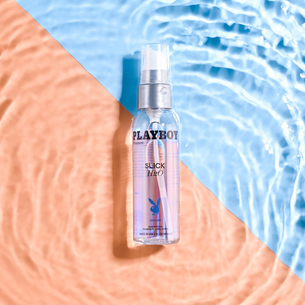 Playboy Pleasure Slick H2 O 60 Ml Water Based Lubricant 60 Ml Bottle