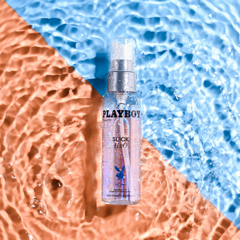 Playboy Pleasure Slick H2 O 60 Ml Water Based Lubricant 60 Ml Bottle