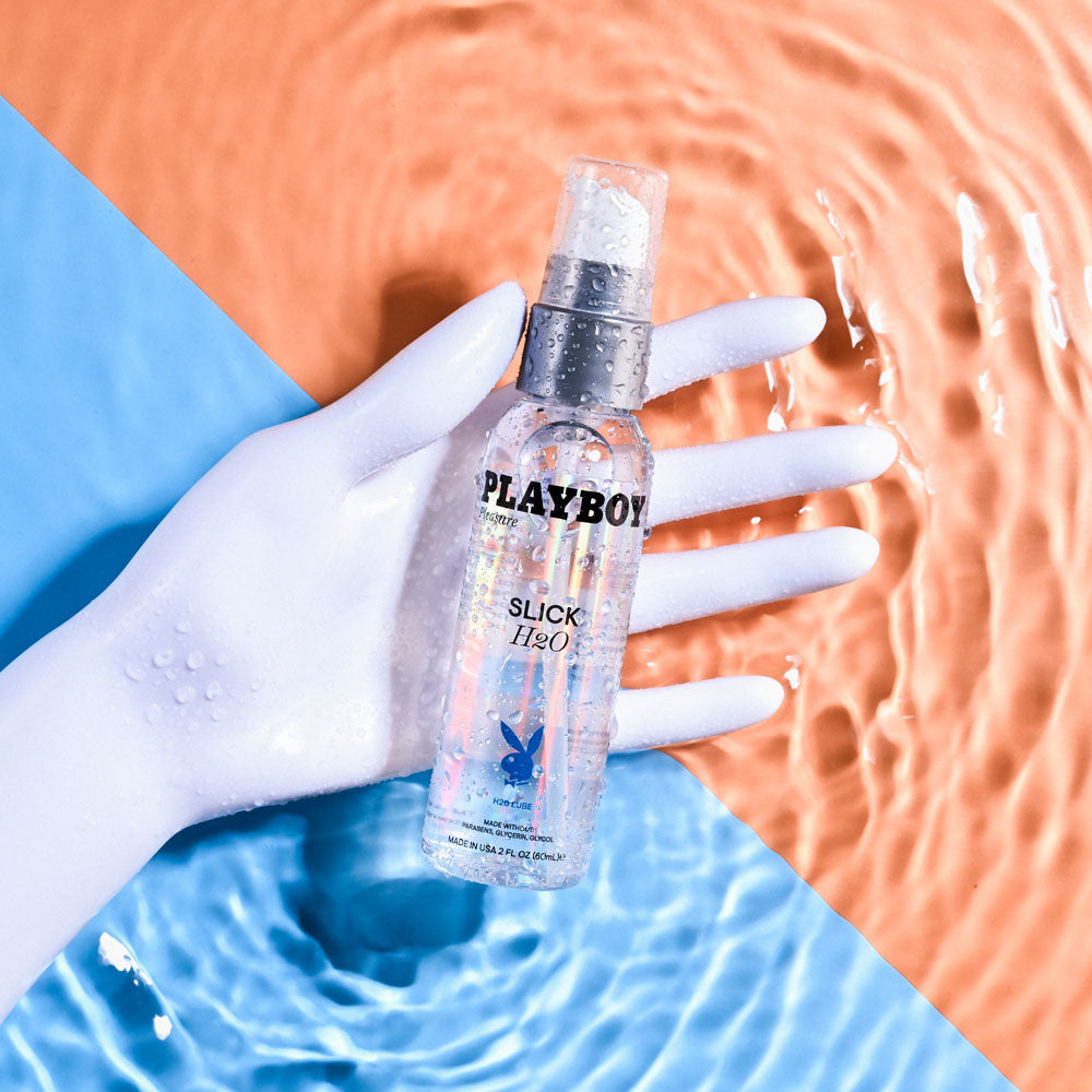 Playboy Pleasure Slick H2 O 60 Ml Water Based Lubricant 60 Ml Bottle