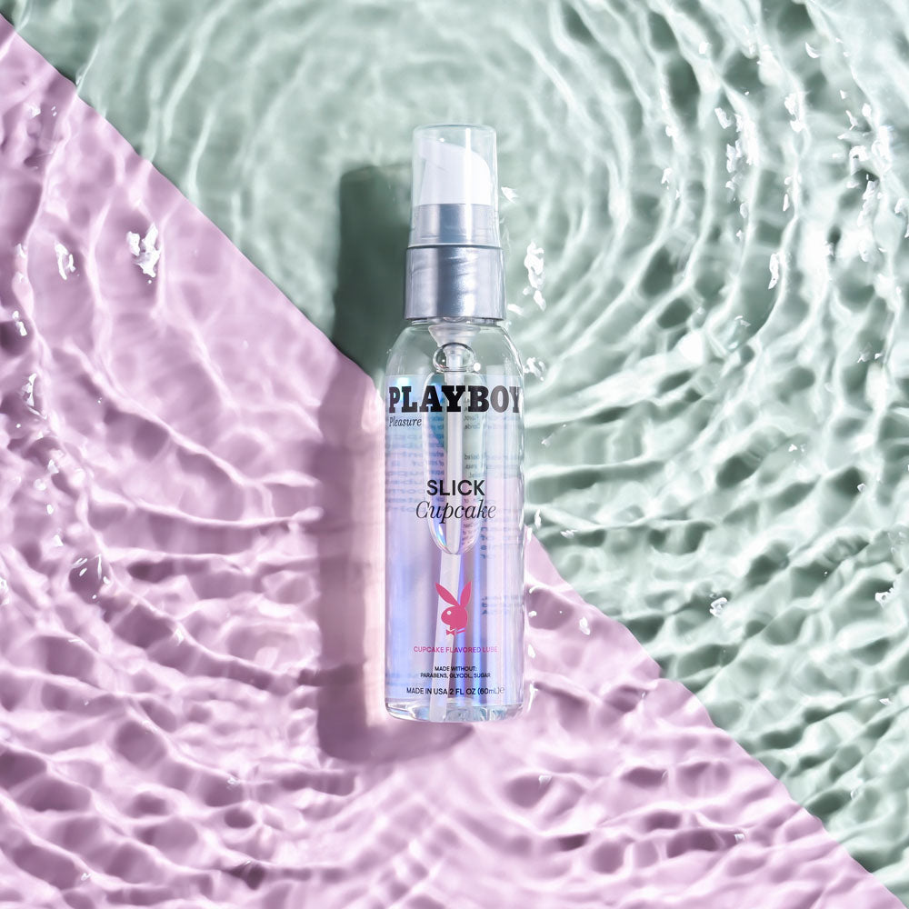 Playboy Pleasure Slick Cupcake 60 Ml Cupcake Flavoured Water Based Lubricant 60 Ml Bottle