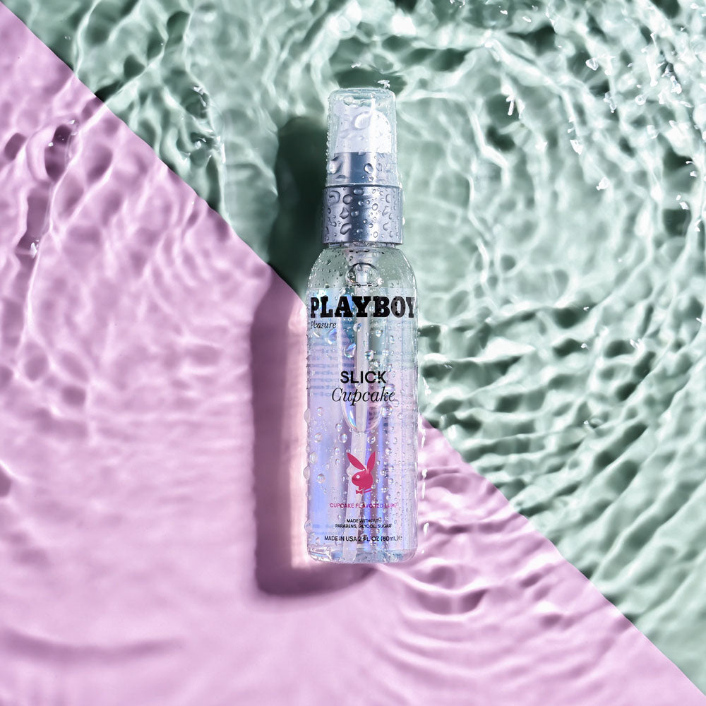 Playboy Pleasure Slick Cupcake 60 Ml Cupcake Flavoured Water Based Lubricant 60 Ml Bottle