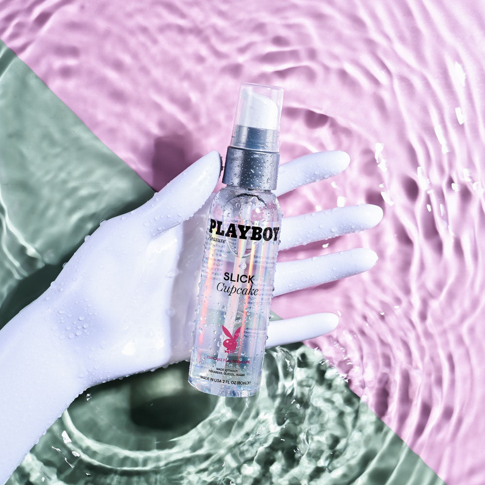 Playboy Pleasure Slick Cupcake 60 Ml Cupcake Flavoured Water Based Lubricant 60 Ml Bottle