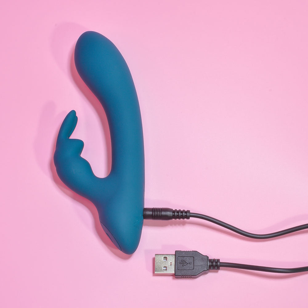 Playboy Pleasure Lil Rabbit Deep Teal 14.6 Cm Usb Rechargeable Rabbit Vibrator