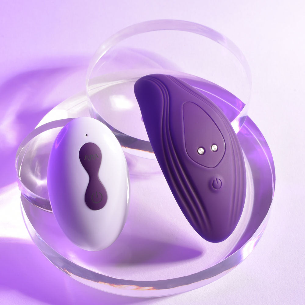Playboy Pleasure Our Little Secret Purple Usb Rechargeable Panty Vibrator With Wireless Remote Control