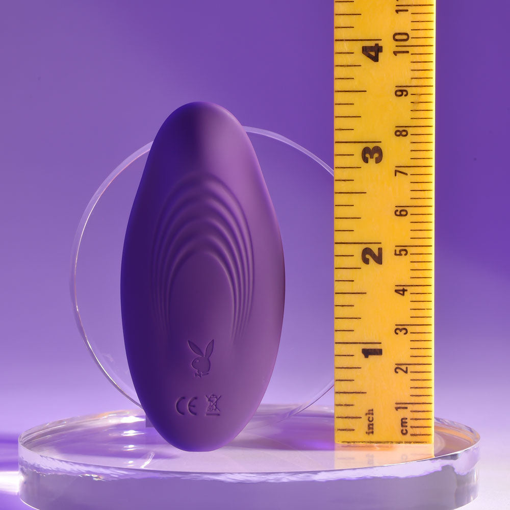 Playboy Pleasure Our Little Secret Purple Usb Rechargeable Panty Vibrator With Wireless Remote Control