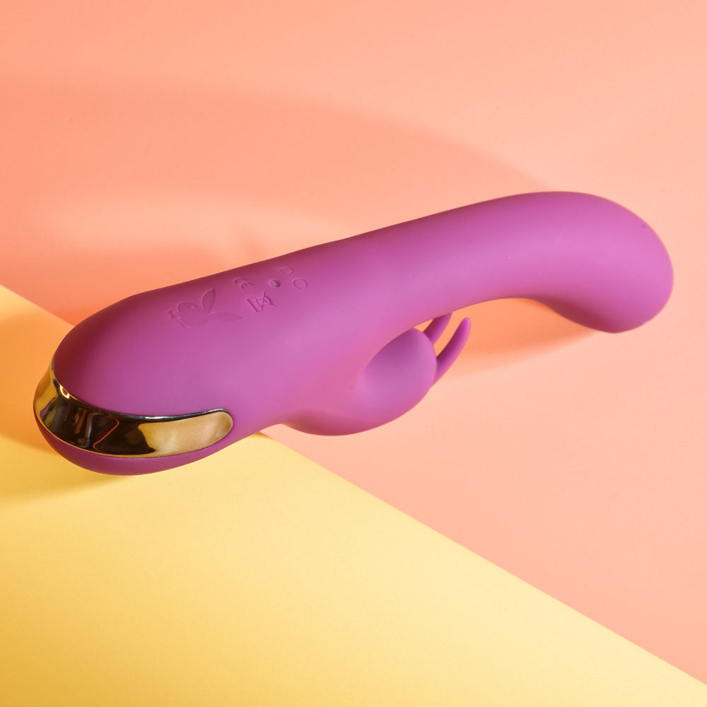 Playboy Pleasure Thumper Purple 21.9 Cm Usb Rechargeable Rabbit Vibrator