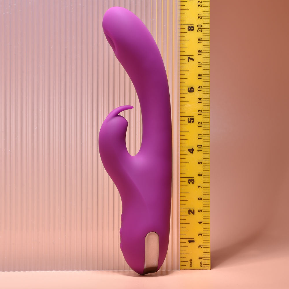 Playboy Pleasure Thumper Purple 21.9 Cm Usb Rechargeable Rabbit Vibrator