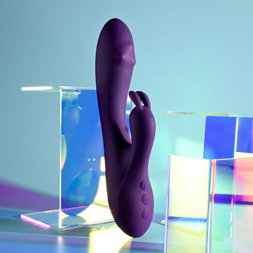 Playboy Pleasure On Repeat Purple 19.7 Cm Usb Rechargeable Rabbit Vibrator