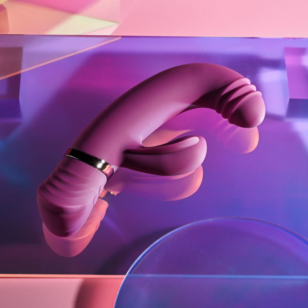 Playboy Pleasure Tap That Purple 16.5 Cm Usb Rechargebale Rabbit Vibrator