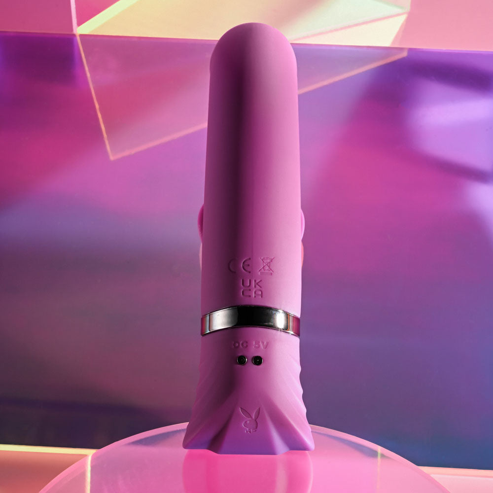 Playboy Pleasure Tap That Purple 16.5 Cm Usb Rechargebale Rabbit Vibrator