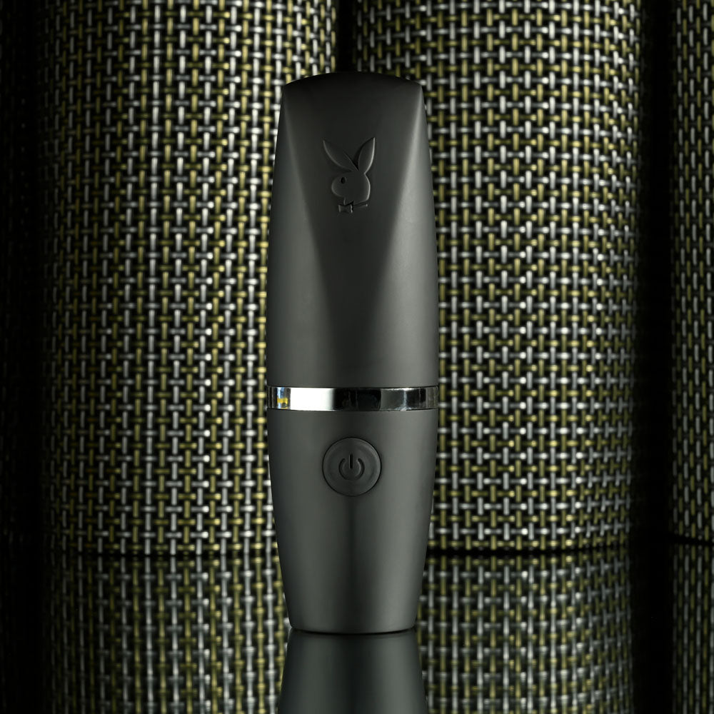 Playboy Pleasure Excursion Black 14.2 Cm Usb Rechargeable Suction Stimulator