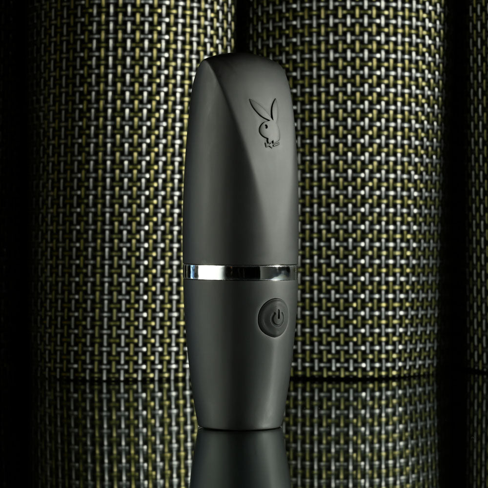 Playboy Pleasure Excursion Black 14.2 Cm Usb Rechargeable Suction Stimulator
