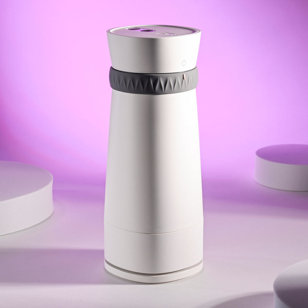 Playboy Pleasure Twist & Stroke White Usb Rechargeable Heating Stroker With Uv Cleaning