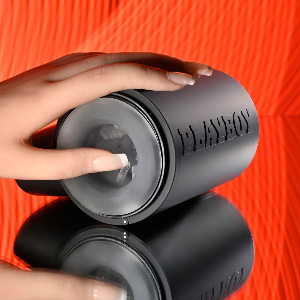 Playboy Pleasure Come Along Usb Rechargeable Vibrating Stroker