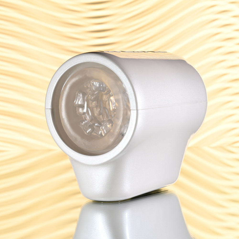 Playboy Pleasure Spin Doctor White Usb Rechargeable Vibrating & Spinning Stroker
