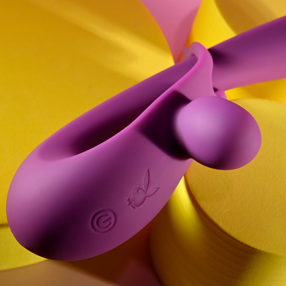 Playboy Pleasure Cha Cha Slide Purple 20 Cm Usb Rechargeable Rabbit Vibrator