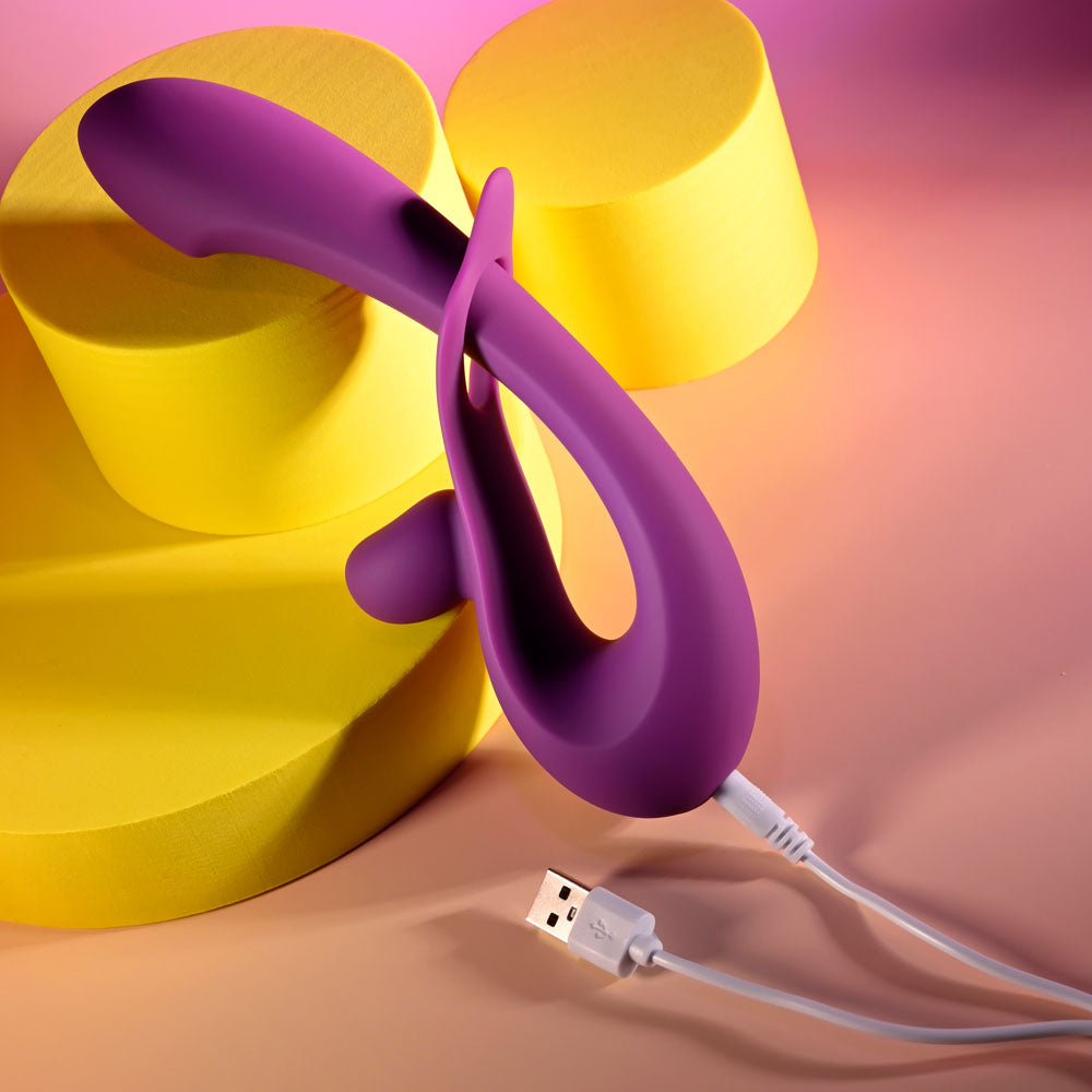 Playboy Pleasure Cha Cha Slide Purple 20 Cm Usb Rechargeable Rabbit Vibrator