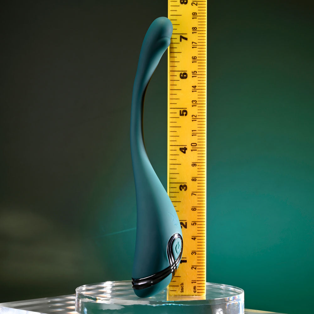 Playboy Pleasure Pinpoint Perfection Green 19.3 Cm Usb Rechargeable Poseable Vibrator