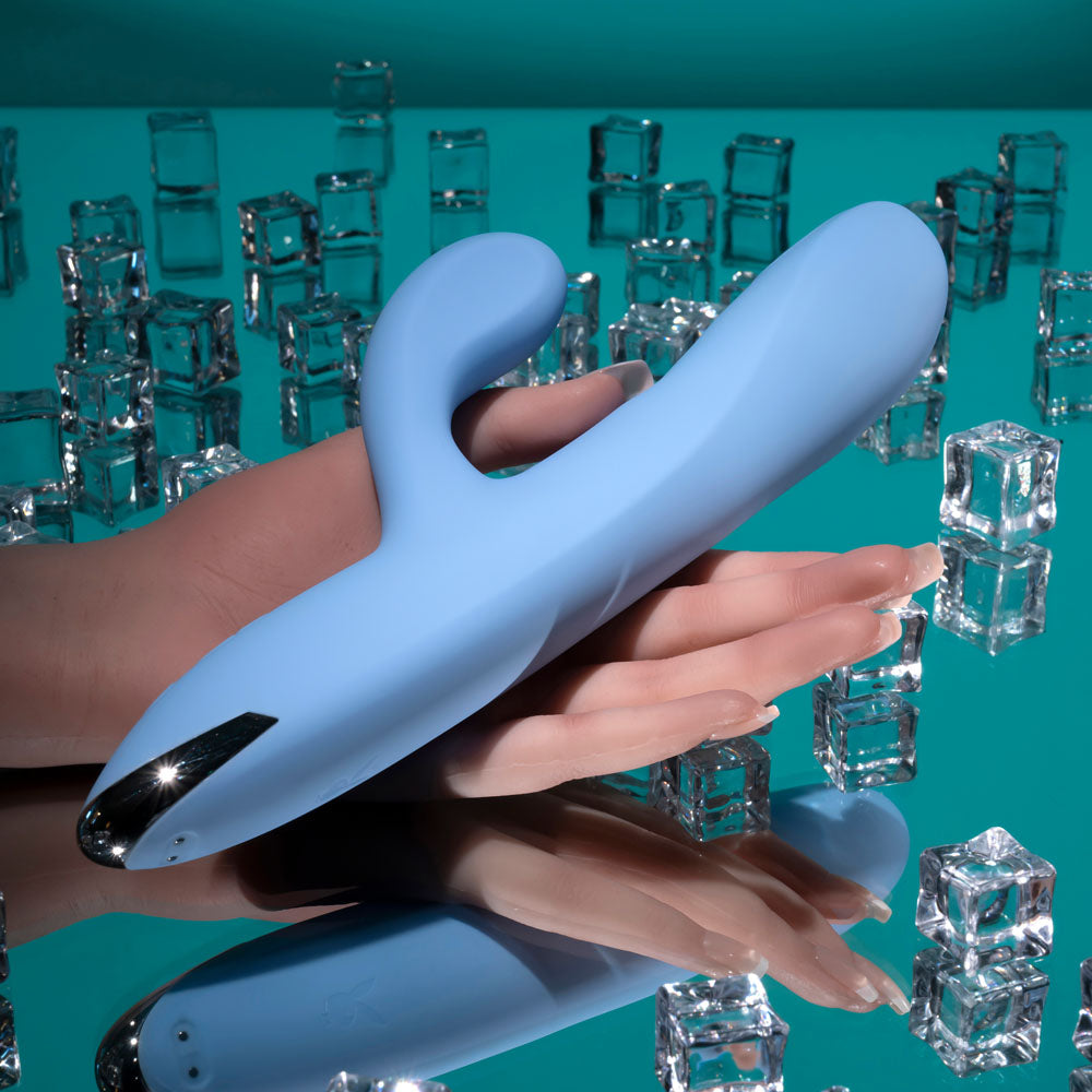 Playboy Pleasure Up And Away Blue 26.7 Cm Usb Rechargeable Rabbit Vibrator