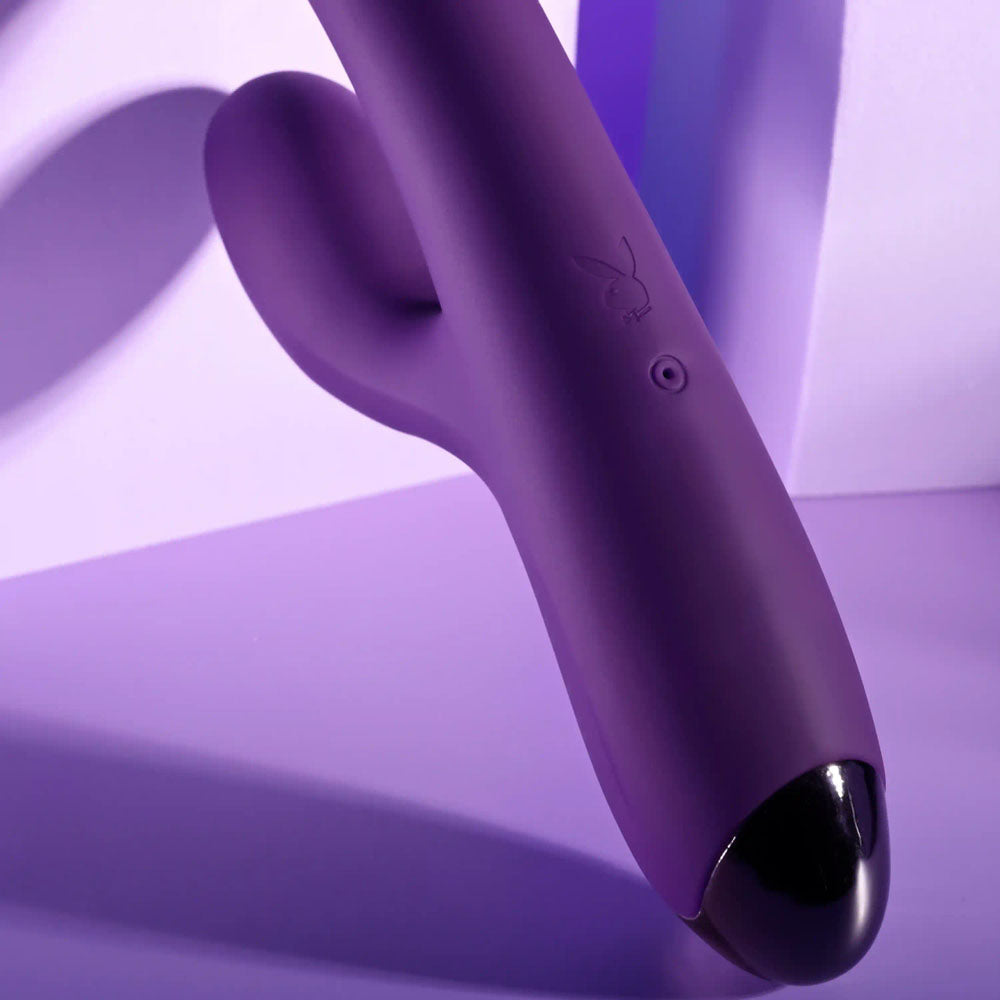 Playboy Pleasure New Crush Purple 20.6 Cm Usb Rechargeable Rabbit Vibrator