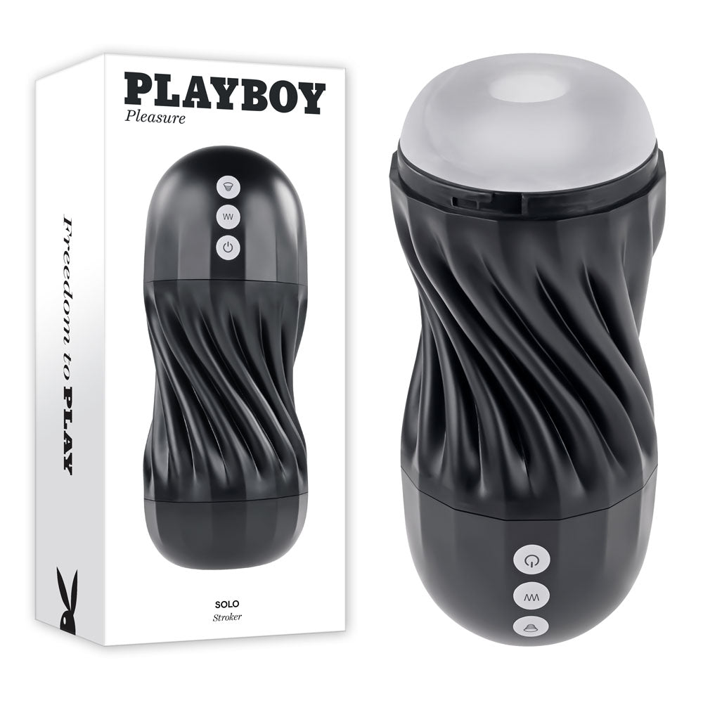 Playboy Pleasure Solo Usb Rechargeable Vibrating And Sucking Stroker