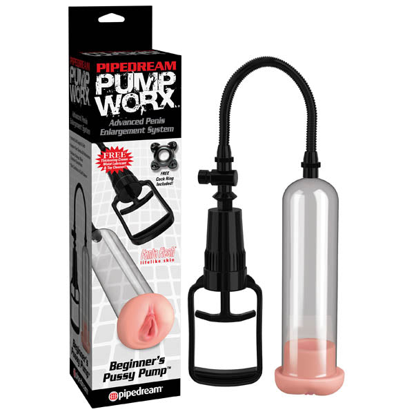 Pump Worx Beginner's Pussy Pump Penis Pump With Vagina Sleeve