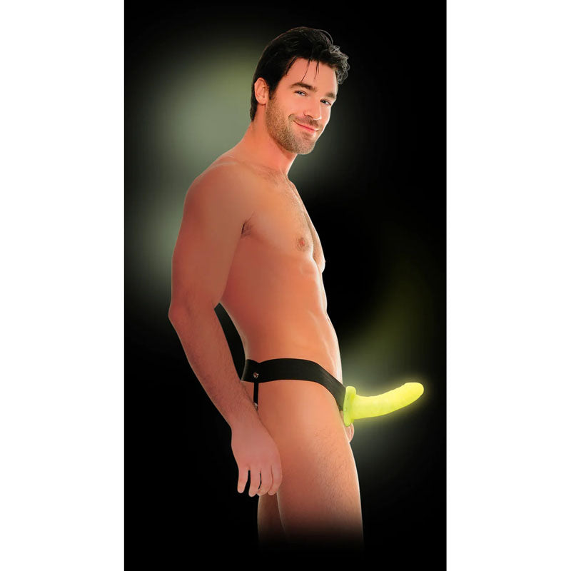 Fetish Fantasy Series For Him Or Her Hollow Strap On Glow In The Dark 6'' Hollow Strap On