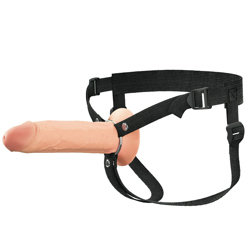 Fx Elite 8'' Silicone Hollow Strap On Flesh Flesh 20 Cm Hollow Strap On
