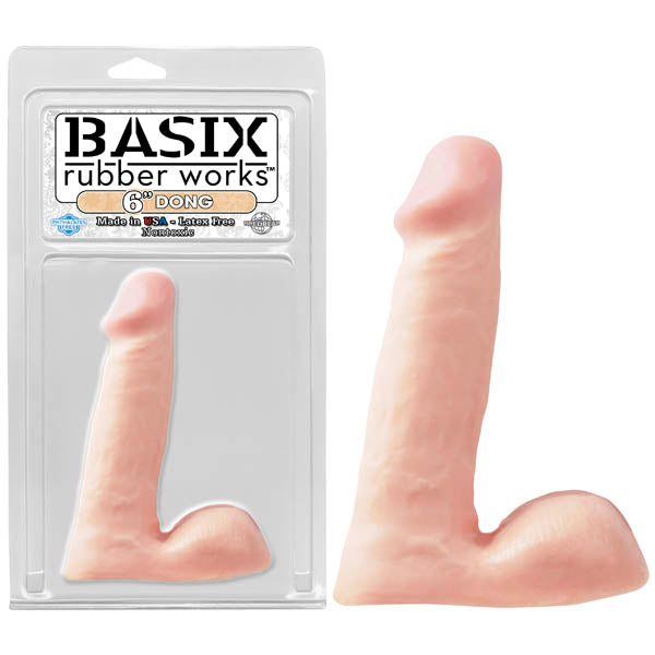 Basix Rubber Works 6'' Dong Flesh 15.25 Cm (6'') Dong