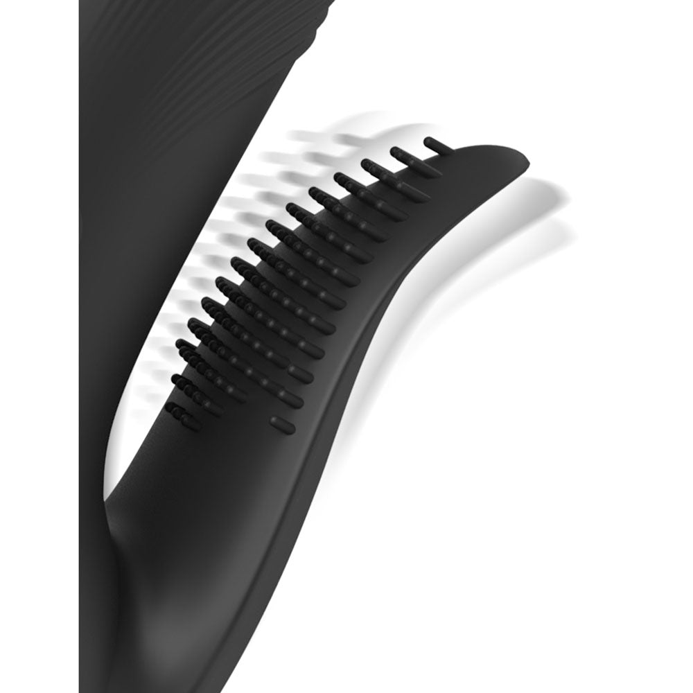 Fetish Fantasy Series Pogo Thruster Black Usb Rechargeable 23.5 Cm Gyrating Rabbit Vibrator