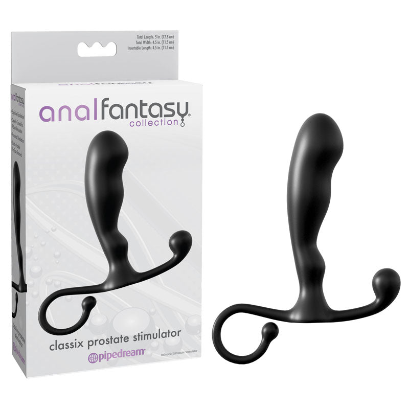 Anal Fantasy Collection Classix Prostate Stimulator Black 10.1 Cm (4'') Prostate Massager