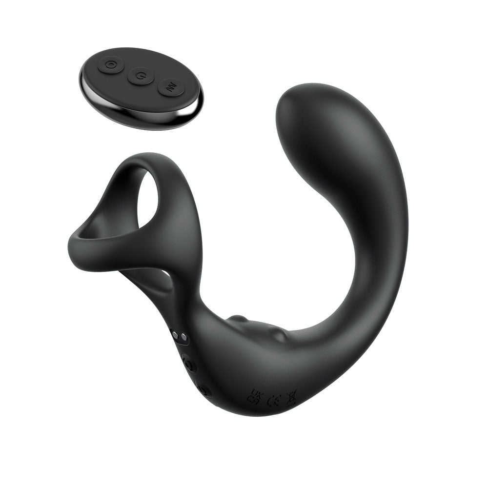 Anal Fantasy Elite Ass Gasm Taint Alizer Black Usb Rechargeable Prostate Massage With Cock Ring
