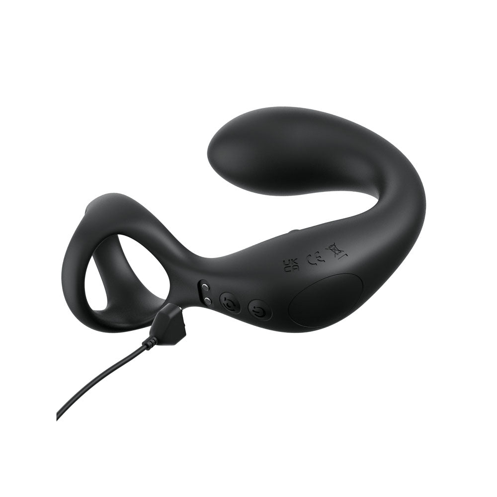 Anal Fantasy Elite Ass Gasm Taint Alizer Black Usb Rechargeable Prostate Massage With Cock Ring
