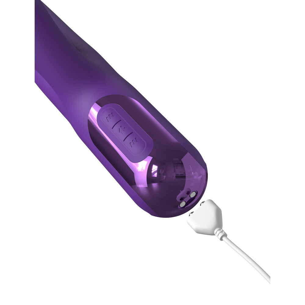 Fantasy For Her Super Soni X Thruster Purple Usb Rechargeable Thrusting Rabbit Vibrator