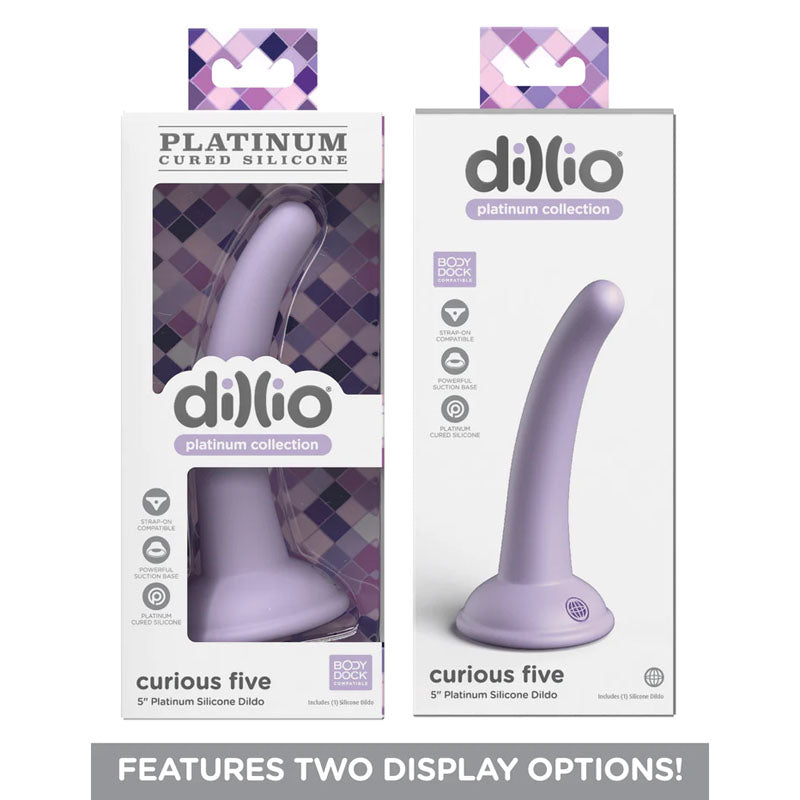 Dillio Platinum Curious Five Purple Purple 12.7 Cm (5'') Dong