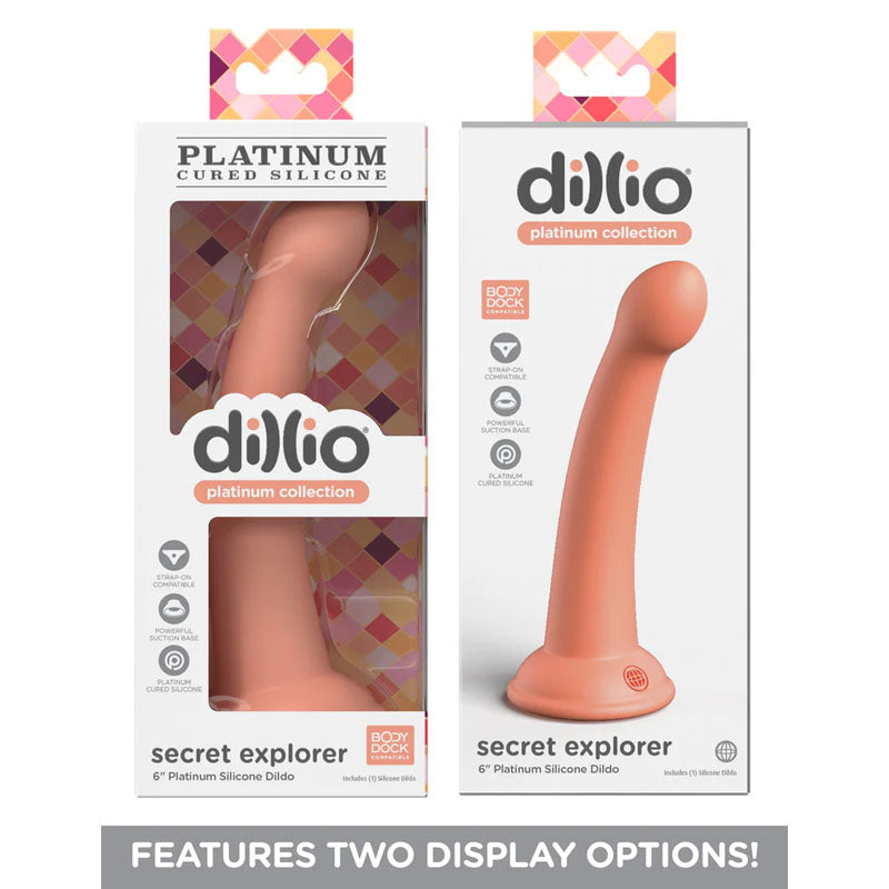 Dillio Platinum Secret Explorer Peach Peach 15.2 Cm (6'') Dong