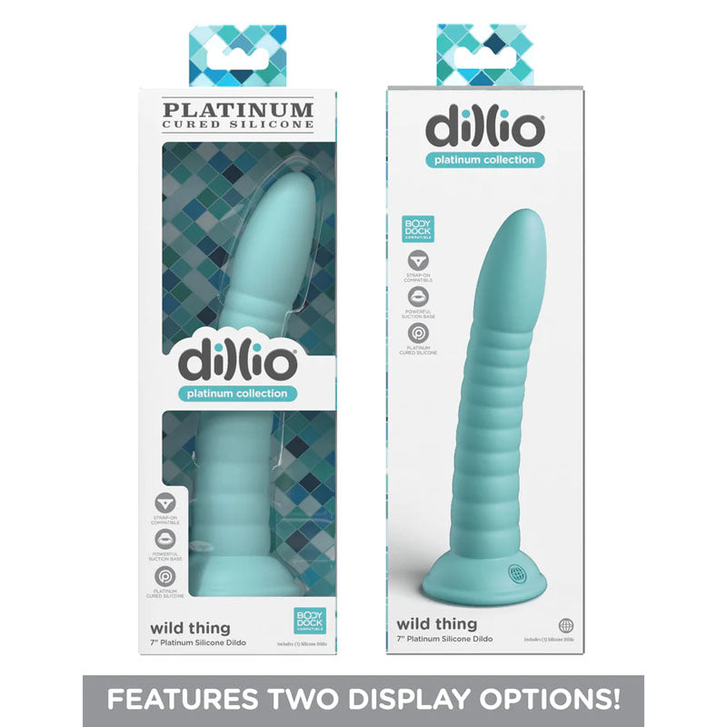 Dillio Platinum Wild Thing Teal Teal 17.8 Cm (7'') Dong