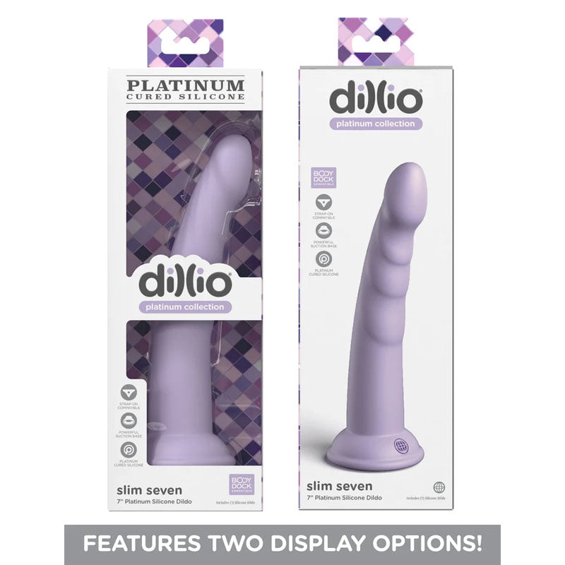 Dillio Platinum Slim Seven Purple Purple 17.8 Cm (7'') Dong