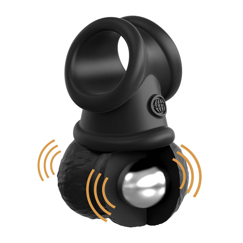 King Cock Elite Ultimate Vibrating Silicone Body Dock Kit Body Dock Strap On Harness With 17.8 Cm Vibrating Dong & Vibrating Balls