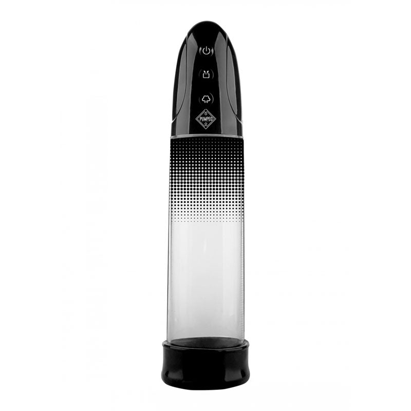 Pumped Automatic Rechargeable Luv Pump Black Usb Rechargeable Powered Penis Pump