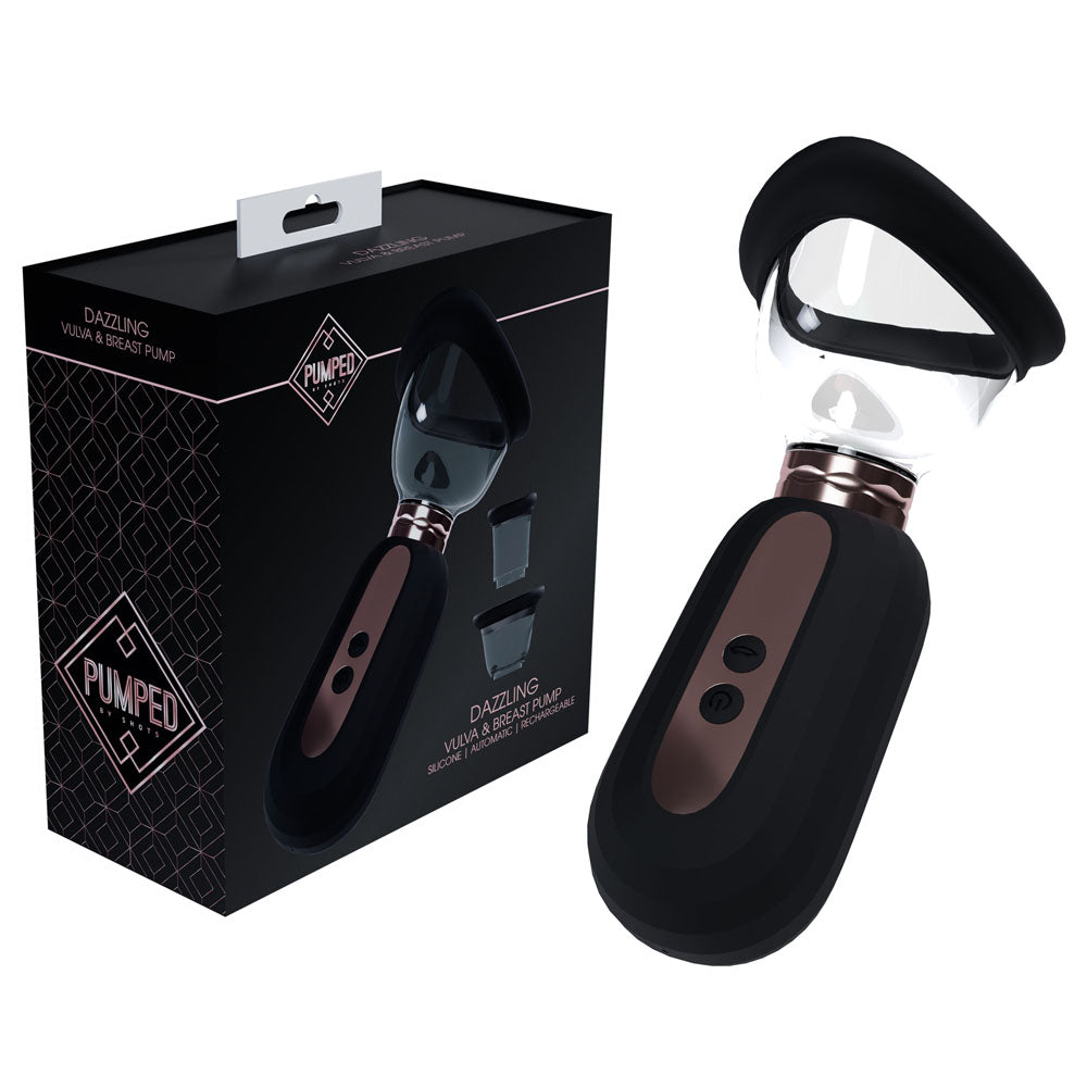 Pumped Dazzling Auto Ladies Pump Black Black Usb Rechargeable Ladies Pump